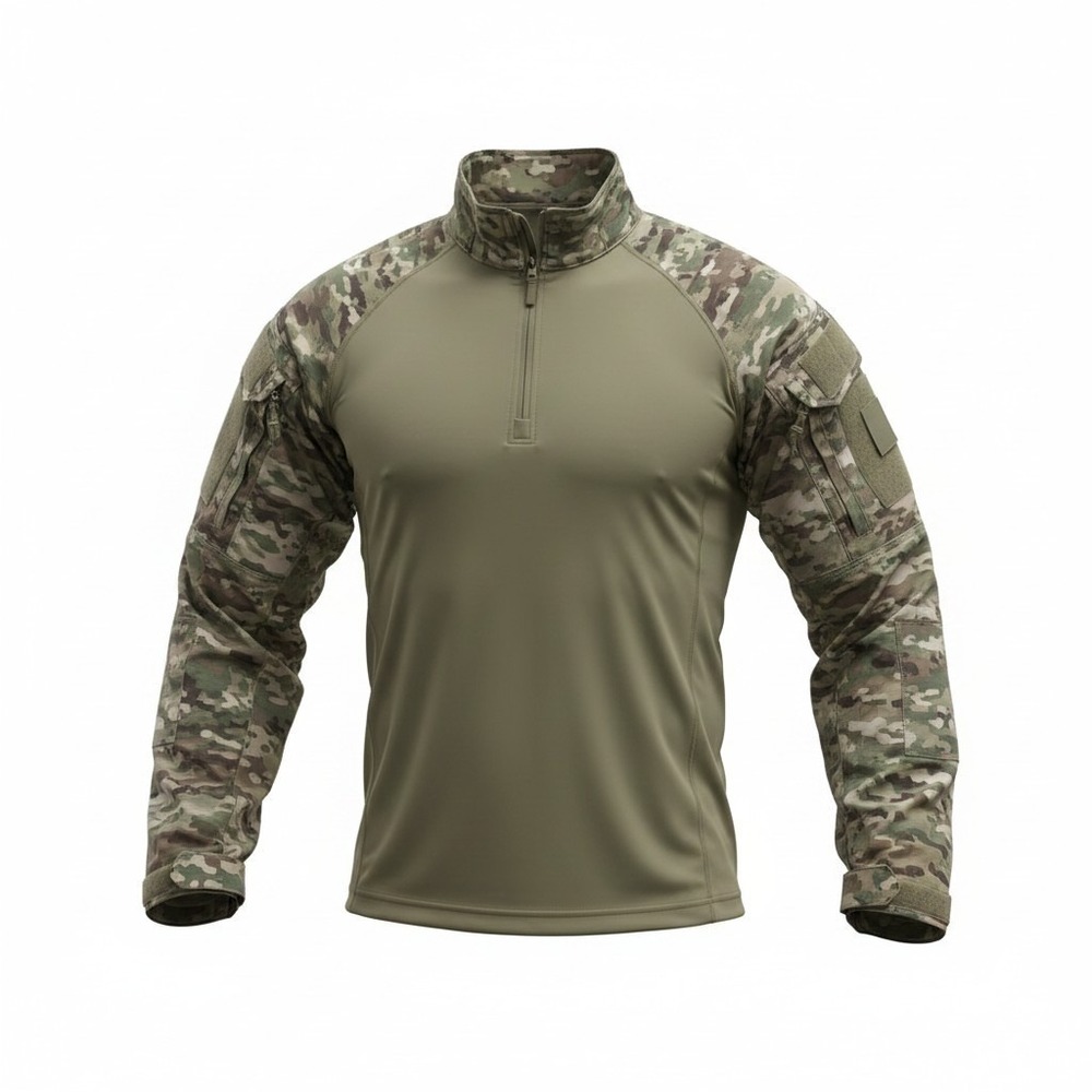 Propper Tactical Combat Shirt Mens S Multicam Coyote Tan Quarter Zip Work LS